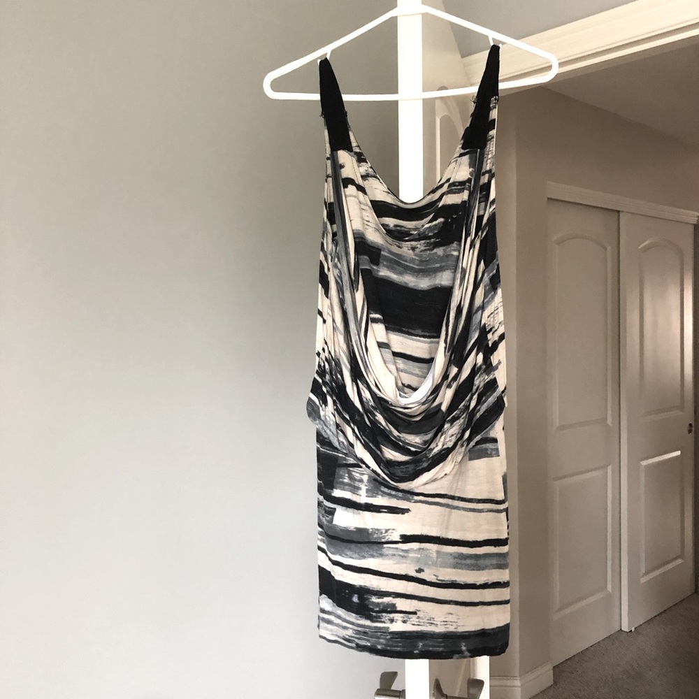 Tie dye Grecian style mini dress